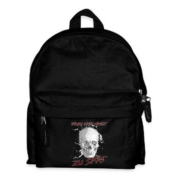 Freu Dich nicht zu spät - Kinder Rucksack - Schwarz - Vorne