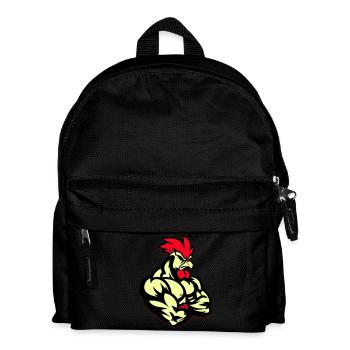 Rooster Comic - Kids' Backpack - black - Front
