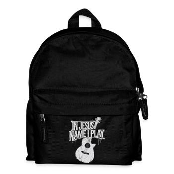 Divine service with guitar - Kids' Backpack - black - Front
