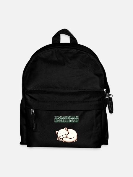 Deutschlands Weihnachtsfavorit: Schlafende-Katze - Kinder Rucksack - Schwarz