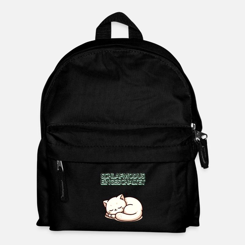 Deutschlands Weihnachtsfavorit: Schlafende-Katze - Kinder Rucksack - Schwarz