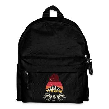 Campfire Sunset Pines - Kids' Backpack - black - Front