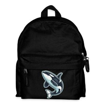 Killer whale - Kids' Backpack - black - Front