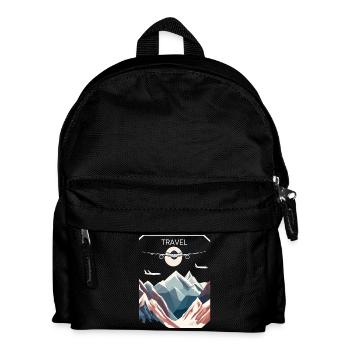 Reisen - Kinder Rucksack - Schwarz - Vorne