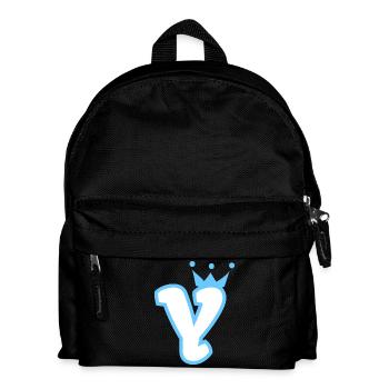 Monogramm Y Kleinkind Jungen Krone - Kinder Rucksack - Schwarz - Vorne