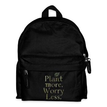 Grüne Gelassenheit - Kinder Rucksack - Schwarz - Vorne