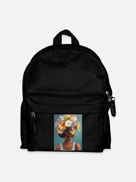 Blumenkrone 3 - Kinder Rucksack - Schwarz