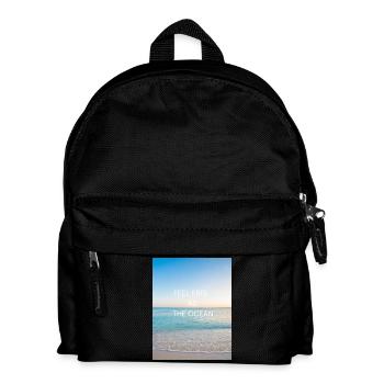 Feel free as the Ocean - Kinder Rucksack - Schwarz - Vorne