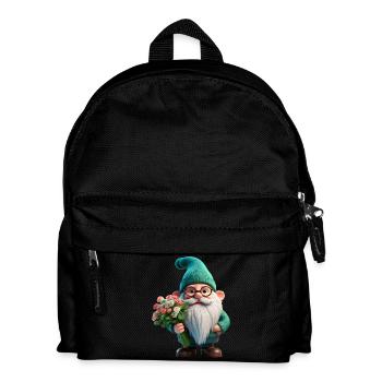 Gartenzwerg Valentinstag - Kinder Rucksack - Schwarz - Vorne