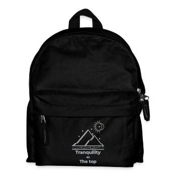 Tranquillité au sommet slow living - Sac à dos Enfant - noir - Devant