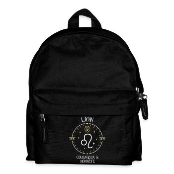 Du signe du Lion - Courageux et honnête - Sac à dos Enfant - noir - Devant