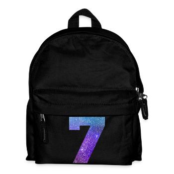 Galaxie Nummer 7 - Kinder Rucksack - Schwarz - Vorne