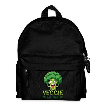 Veggie Metal Maniac - Musique Vegan - Dicton - Sac à dos Enfant - noir - Devant