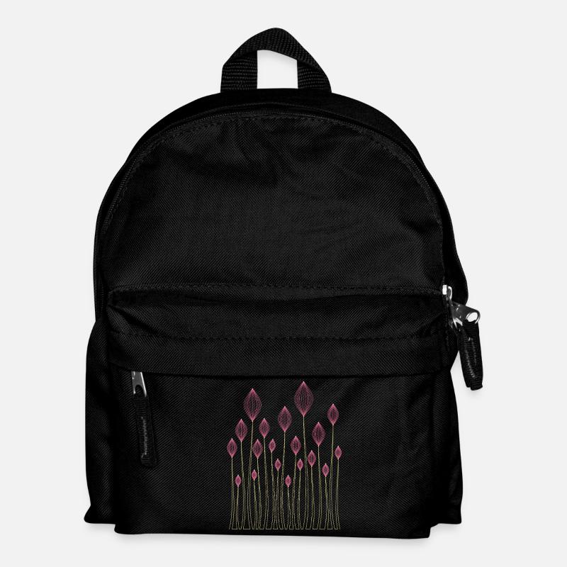 Pflanzen Dekorativ - Kinder Rucksack - Schwarz