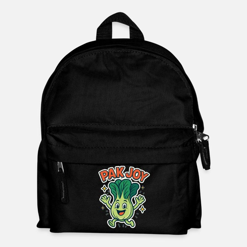 Pak Joy – Glückliches Pak Choi - Kinder Rucksack - Schwarz
