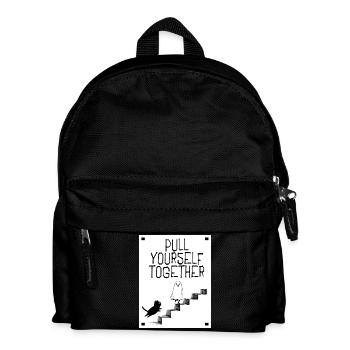 Pull yourself together - Kids' Backpack - black - Front