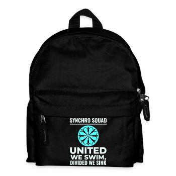 United We Swim Divided We Sink Synchro Squad - Sac à dos Enfant - noir - Devant