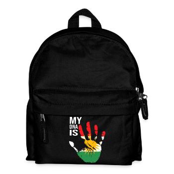 Kurdistan Kurden Handdesign mit Flagge - Kinder Rucksack - Schwarz - Vorne