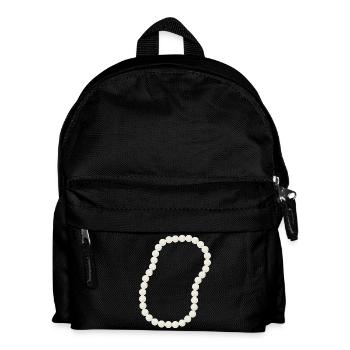 Elegant Pearl Beaded Necklace Design - Kids' Backpack - black - Front