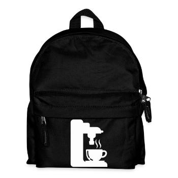 Illustration de café de contour de machine à expresso - Sac à dos Enfant - noir - Devant