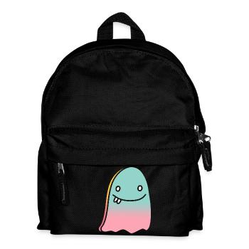 Ghost doodle gradient - Kids' Backpack - black - Front