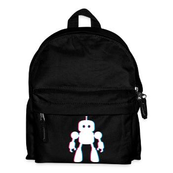 Effet 3D robot – L’avenir rencontre la conception IA - Sac à dos Enfant - noir - Devant