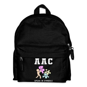 AAC Communication Sign Language SLP - Kids' Backpack - black - Front