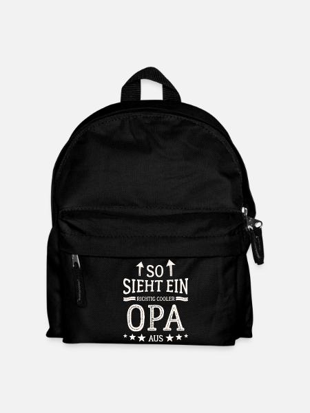 So sieht ein cooler Opa aus Bester Großvater  - Kinder Rucksack - Schwarz