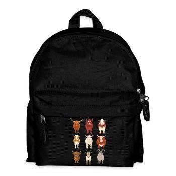 Vaches idée cadeau  - Sac à dos Enfant - noir - Devant