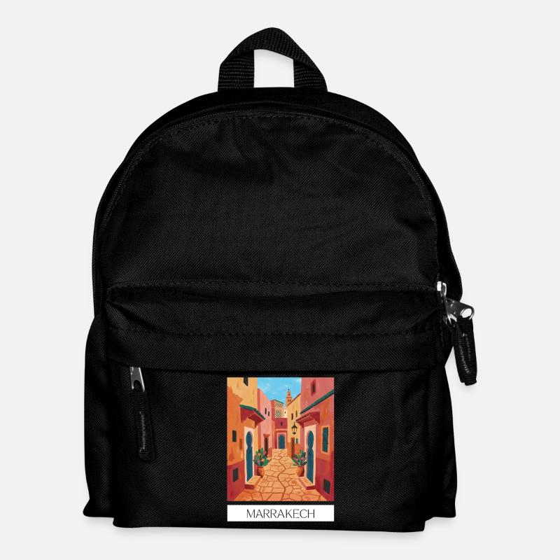 Marrakesch Farbenzauber - Kinder Rucksack - Schwarz