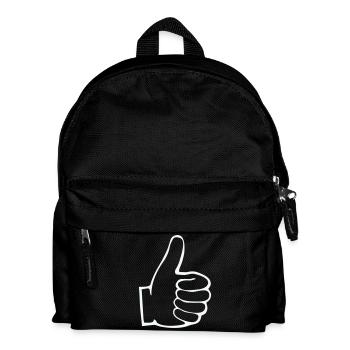 Thumbs Up Outline - Kids' Backpack - black - Front