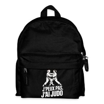 Je Peux Pas J'ai Judo Humour Cadeau - Sac à dos Enfant - noir - Devant