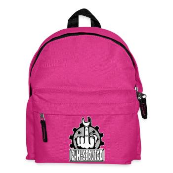 Mittelfinger Stinkerfinger 24h Service Design Grau - Kinder Rucksack - Fuchsia - Vorne