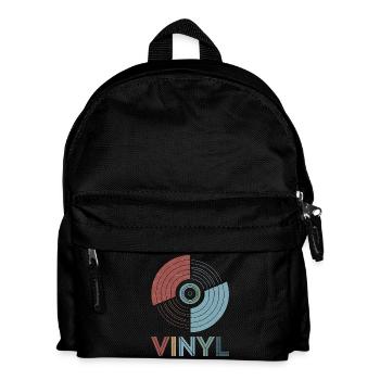 Vinyl Retro - Kids' Backpack - black - Front