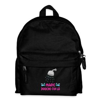 Marie, dusch dort. - Kinder Rucksack - Schwarz - Vorne