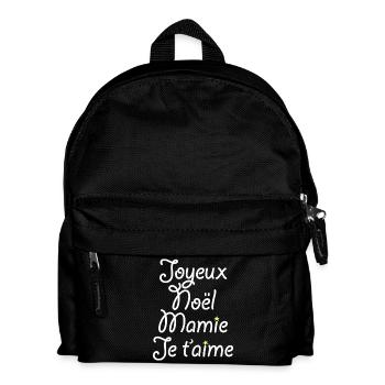 Joyeux Noël Mamie Je t'aime - Sac à dos Enfant - noir - Devant