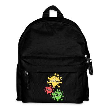 Boom, direkt ins Gesicht! - Kinder Rucksack - Schwarz - Vorne