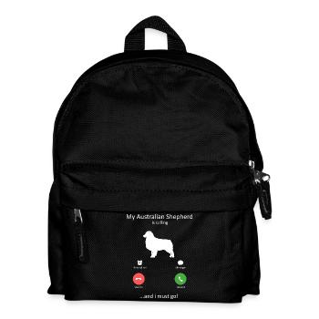Mon berger australien appelle l’art incontournable - Sac à dos Enfant - noir - Devant