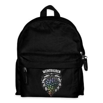 Grapes Rainbow Motif - Kids' Backpack - black - Front