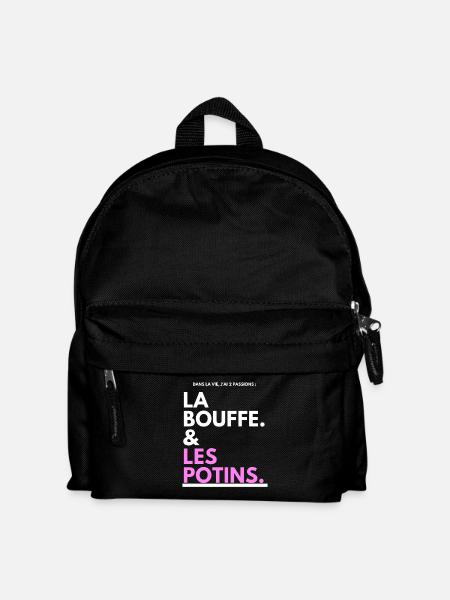 Gossip Typo Black Pink - Kids' Backpack - black