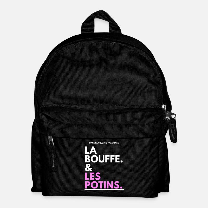 Klatsch Tippfehler Schwarz Pink - Kinder Rucksack - Schwarz