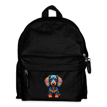 Dackel teckel teckel tekel - Sac à dos Enfant - noir - Devant