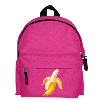 Frische Banane – stilvolle Fruchtillustration - Kinder Rucksack - Fuchsia - Vorne