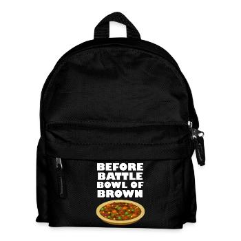 Vor dem Battle Bowl of Brown - Kinder Rucksack - Schwarz - Vorne