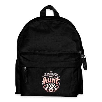 Aunt 2026 Aunt 2026 Promoted to Aunt 2026 - Kids' Backpack - black - Front
