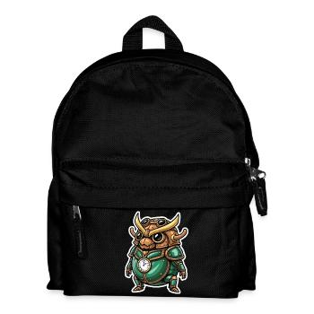Watchmaker Scarab Steampunk Emerald Armor - Kids' Backpack - black - Front