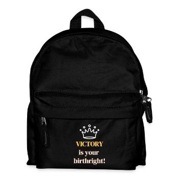 La victoire est ton droit de naissance – au nom de Jésus - Sac à dos Enfant - noir - Devant