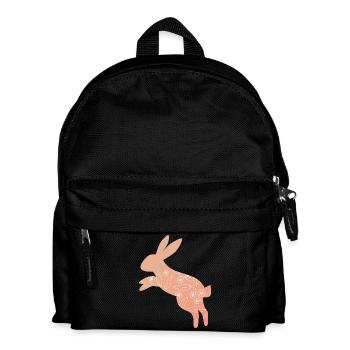 Osterhase Ostern - Kinder Rucksack - Schwarz - Vorne
