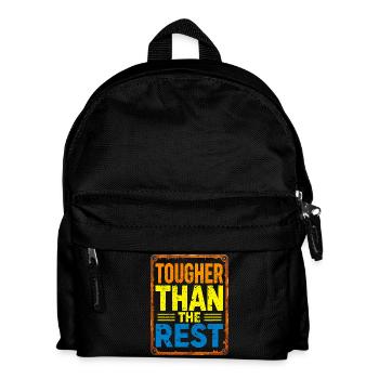 Härter als der Rest Typografie - Kinder Rucksack - Schwarz - Vorne
