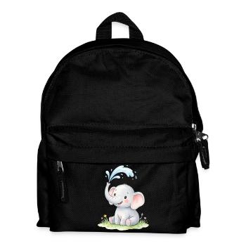 Pastell Elefant Wasserspiel - Kinder Rucksack - Schwarz - Vorne